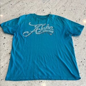 O'Neill Blue Aloha Short Sleeve Tee from Hawaii